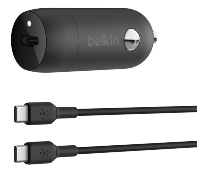 Ładowarka i akumulator Belkin Samochodowa 30W USB-C (z kablem)